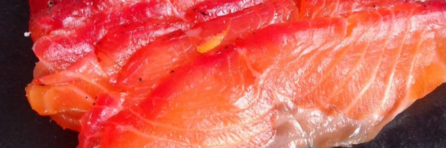 Gravlax di salmone alle more